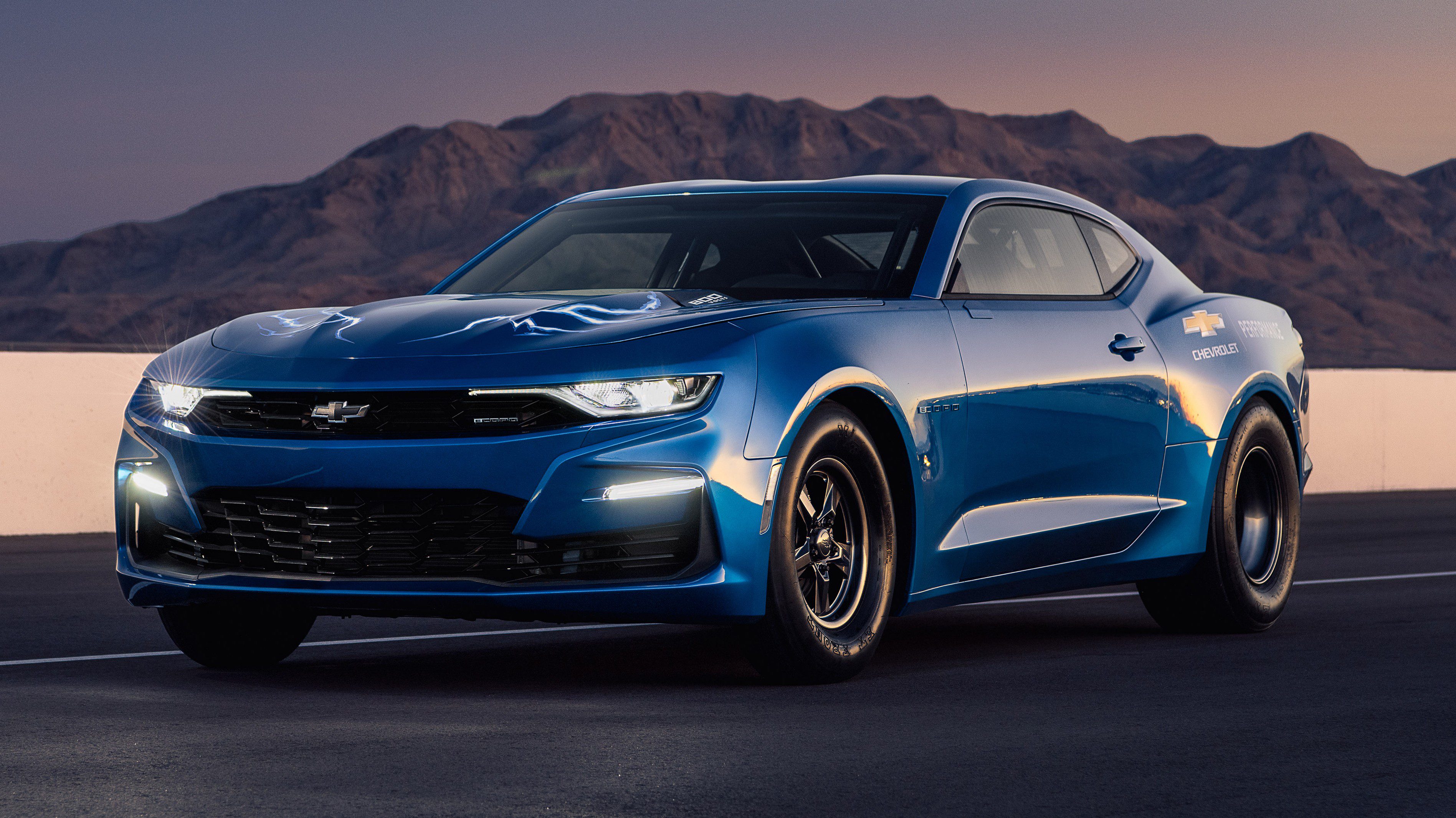drag strip electric chevy camaro packs in an 800v battery