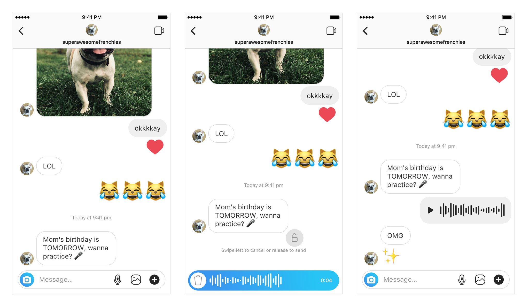 More Tools to Slide in DMs Instagram Gets Voice Messaging