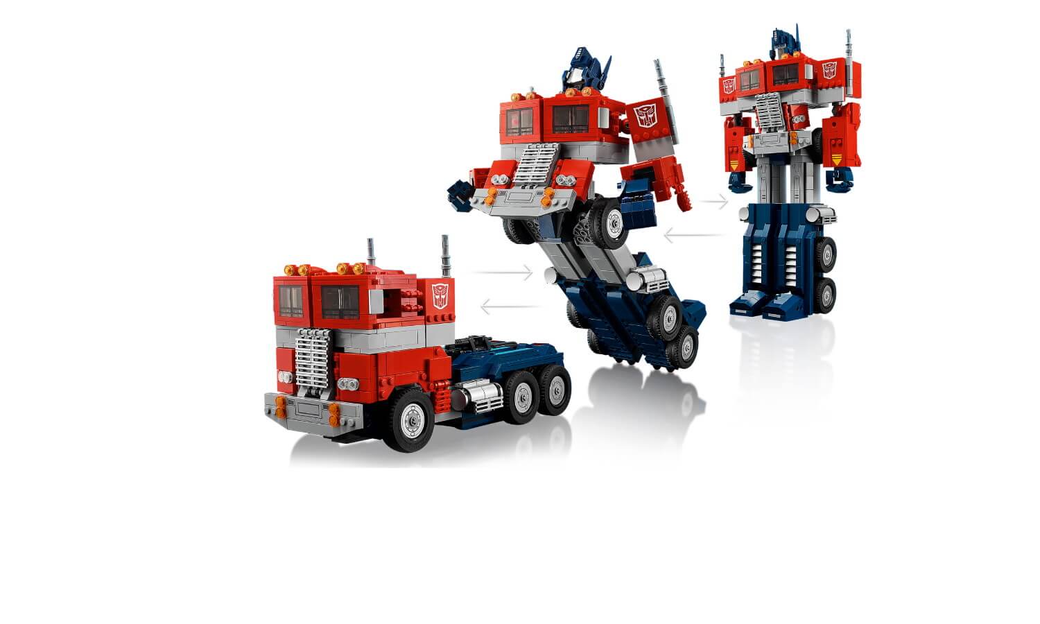 LEGO Transformers Optimus Prime robot to truck transform