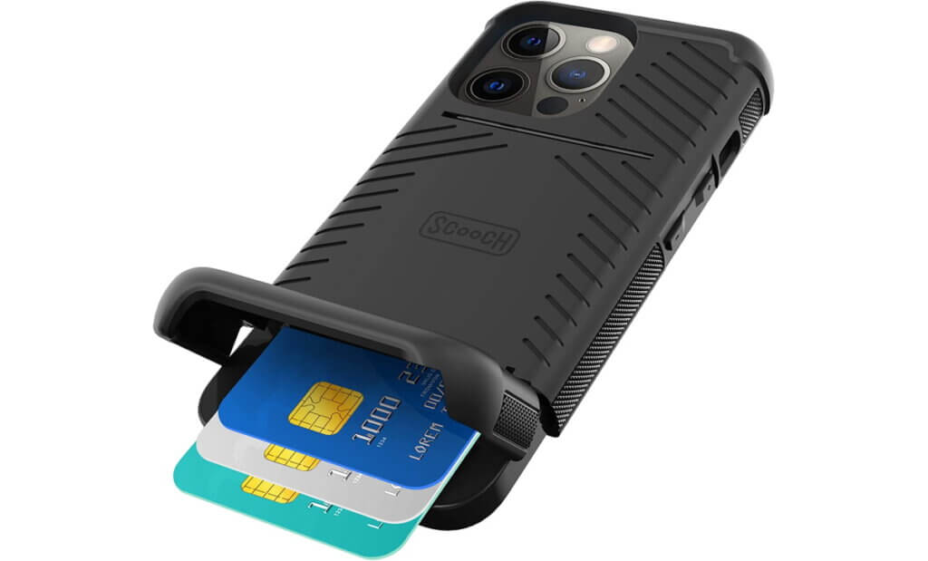 scooch iphone card holder case