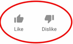 youtube like dislike buttons