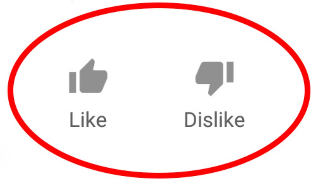 youtube like dislike buttons