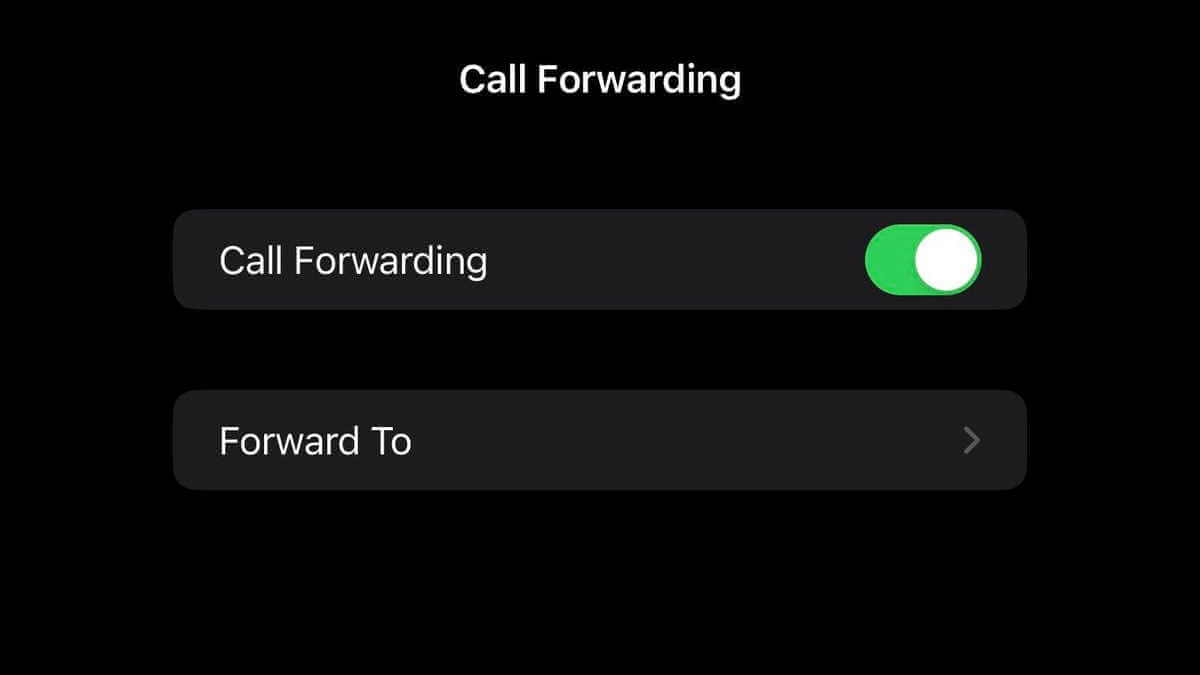 iphone call forwarding