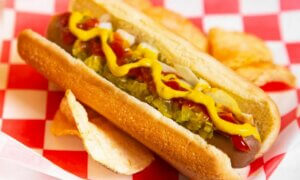 upside foods chicken hot dog
