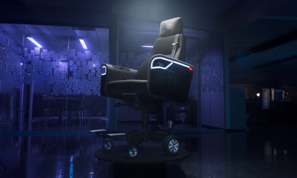 wolkswagen motorized office chair