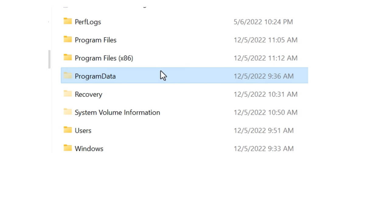 delete program files in windows