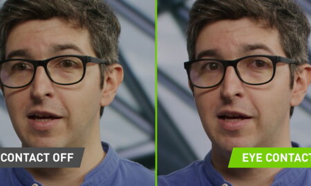 nvidia broadcast eye contact feature deepfake