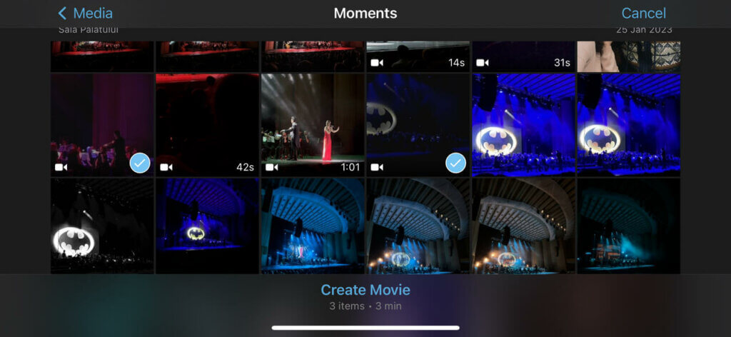 How to combine videos on iPhone in an app step 2