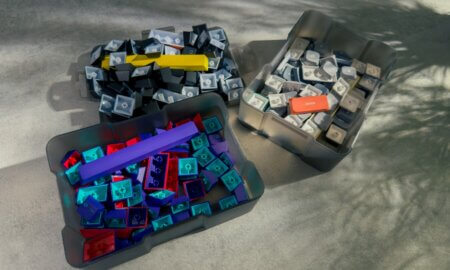 a collection of mechanical keyboard switches