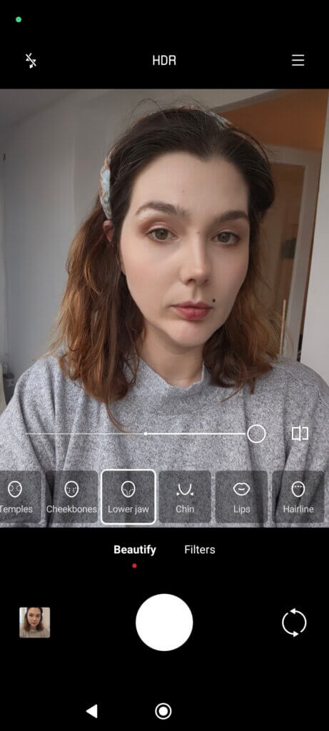 Xiaomi 13 selfie camera, beautify options