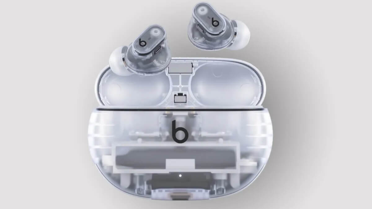 apple beats studio buds plus transparent earbuds