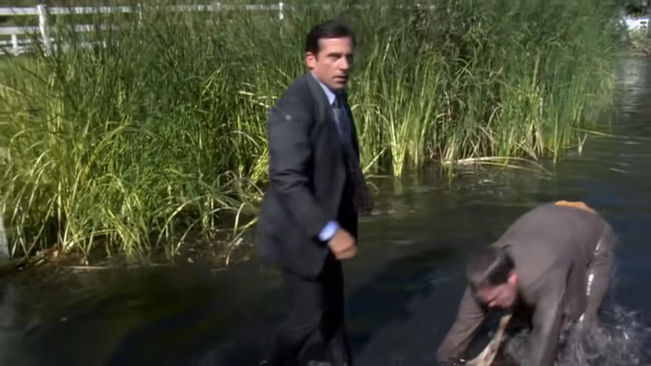 Michael Drives Into A Lake - The Office US - YouTube - 1 37