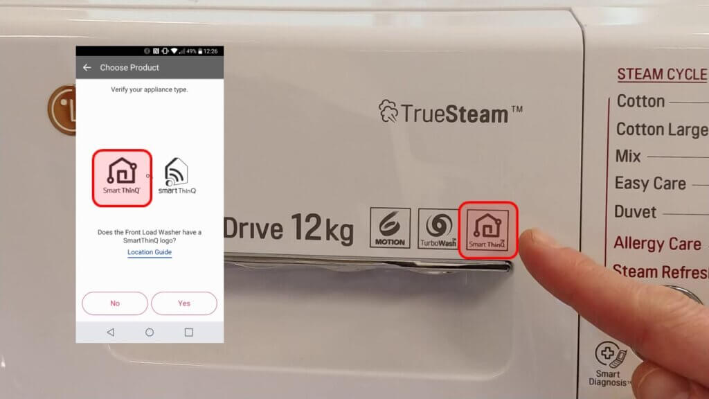 lg washing machine smarthinq