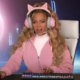 beyonce with cat ear headphones