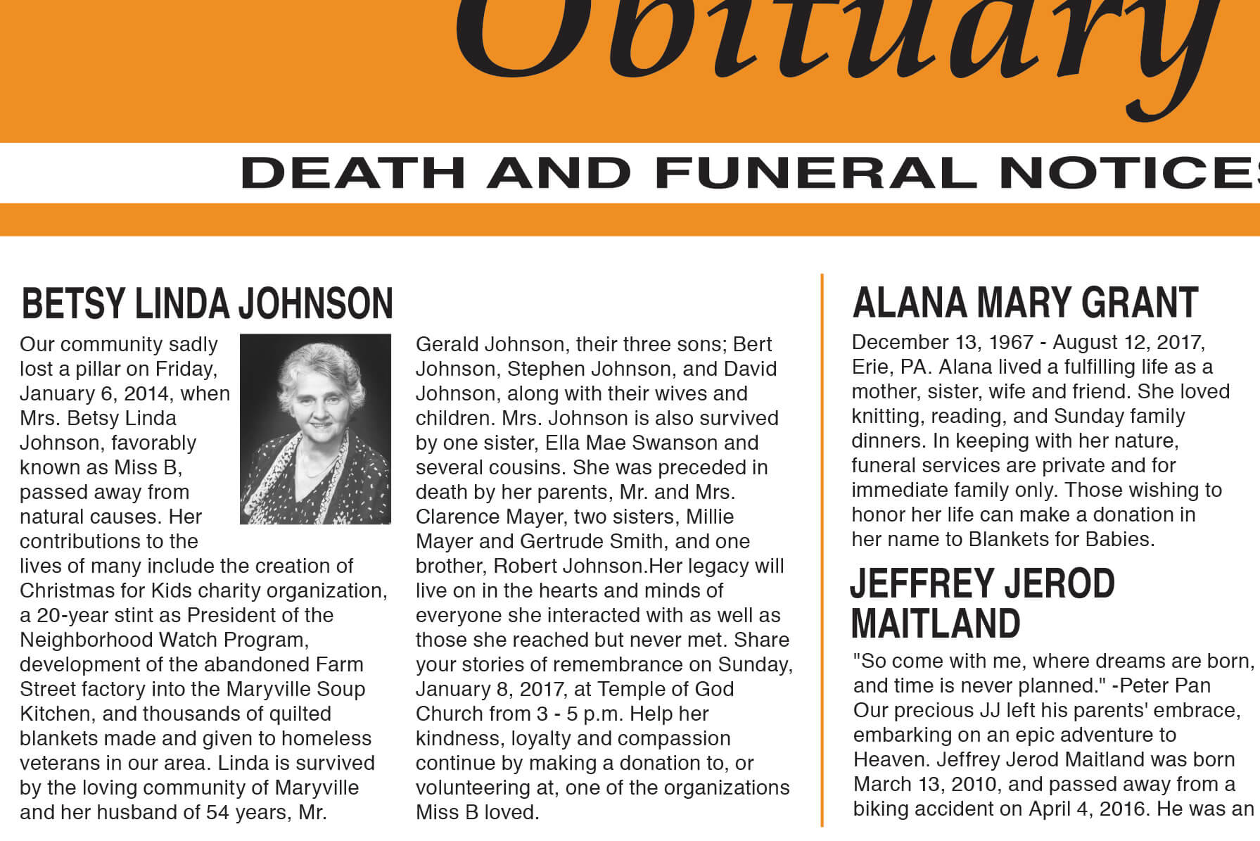obituary example