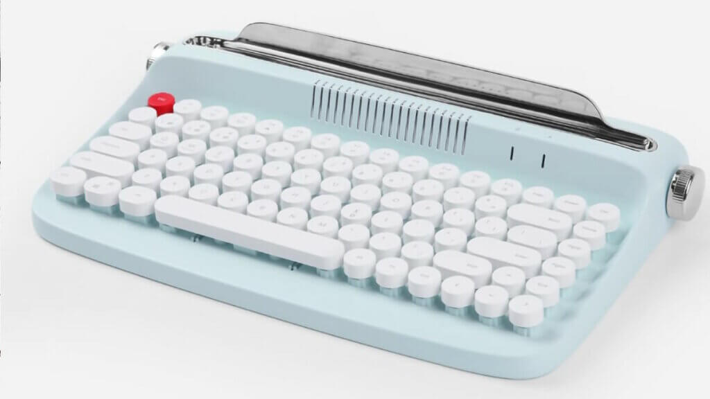 tishled typewriter keyboard